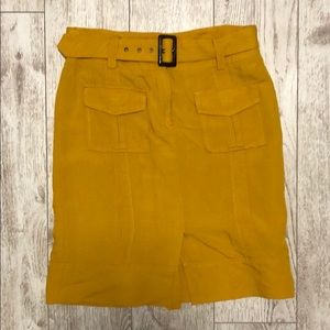 Chapter One linen yellow belted skirt 4